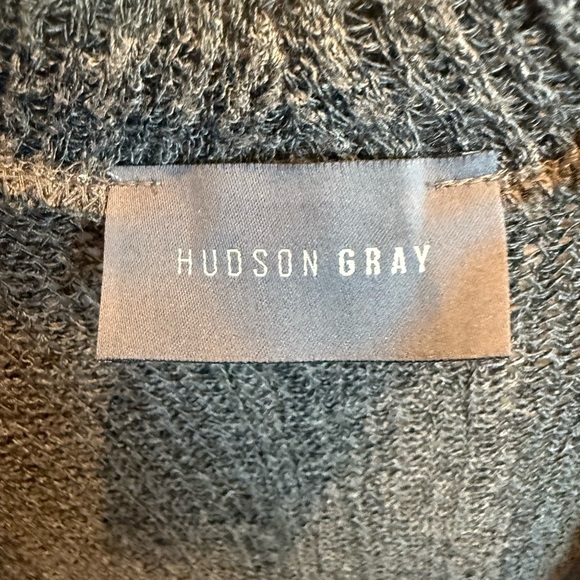 Hudson Gray Open-Front Sweater From Dress Up Grey Knit New One Size - Picture 3 of 5